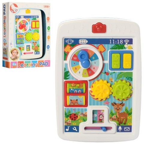 Игра 65080 (48шт) 19см, часы, трещотка, муз, зв,св,меняются картин,2цв,на бат-ке,в кор,18,5-24-4,5см
