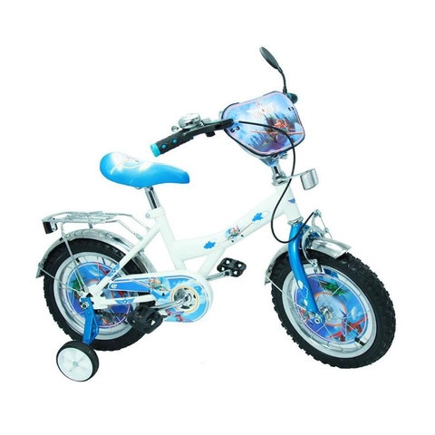 Велосипед Самолеты 14" BT-CB-0010 белый с голубым, система: "One piece crank" /1/