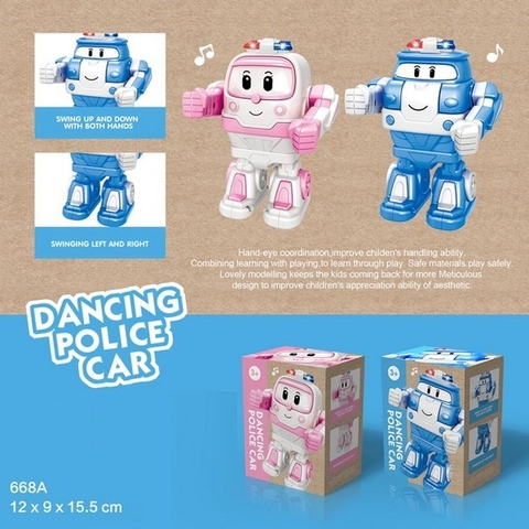 Робот 668A Robocar POLI батар.муз.свет.танц.2цв.кор.16*9*12 /72/
