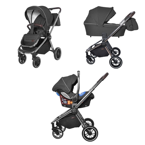 Коляска универсальная CARRELLO Epica CRL-8515 (3in1) Space Black +дождевик /1/