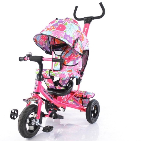 Велосипед трехколесный TILLY Trike T-351-5 РОЗОВЫЙ с надувными колесами /1/