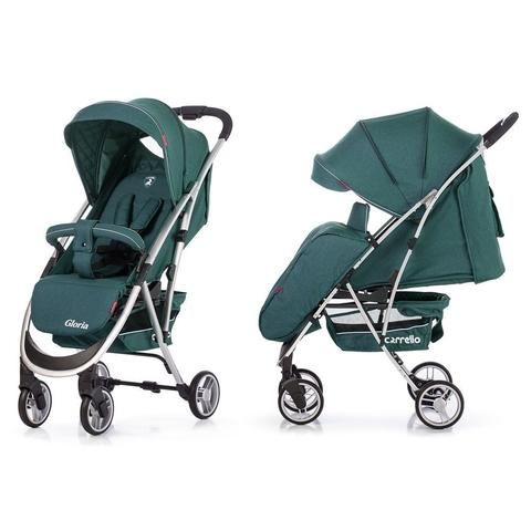 Коляска прогулочная CARRELLO Gloria CRL-8506 Jasper Green в льне, резиновое колесо /1/ MOQ
