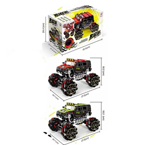 Джип 6688-116A (4шт) р/у2,4G, аккум, 30см,муз,зв,св,открыв.двери,зап.колеса,2цв, в кор-ке,45-24-22см