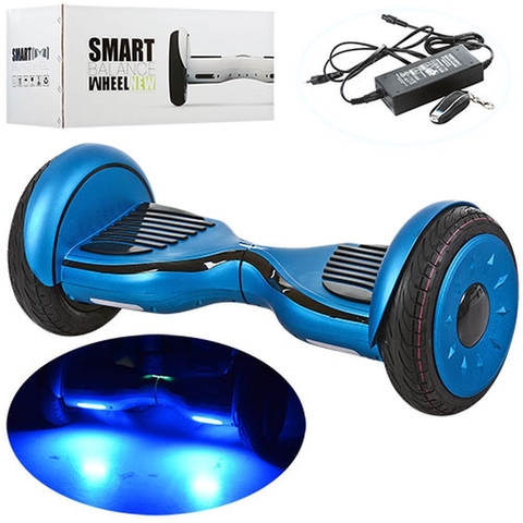 Смартвей JJ-07-4 (1шт) 2мот350W,аккум36V4,4AH,колеса 10дюйм,свет,до15км/ч,Bluetooth,синий
