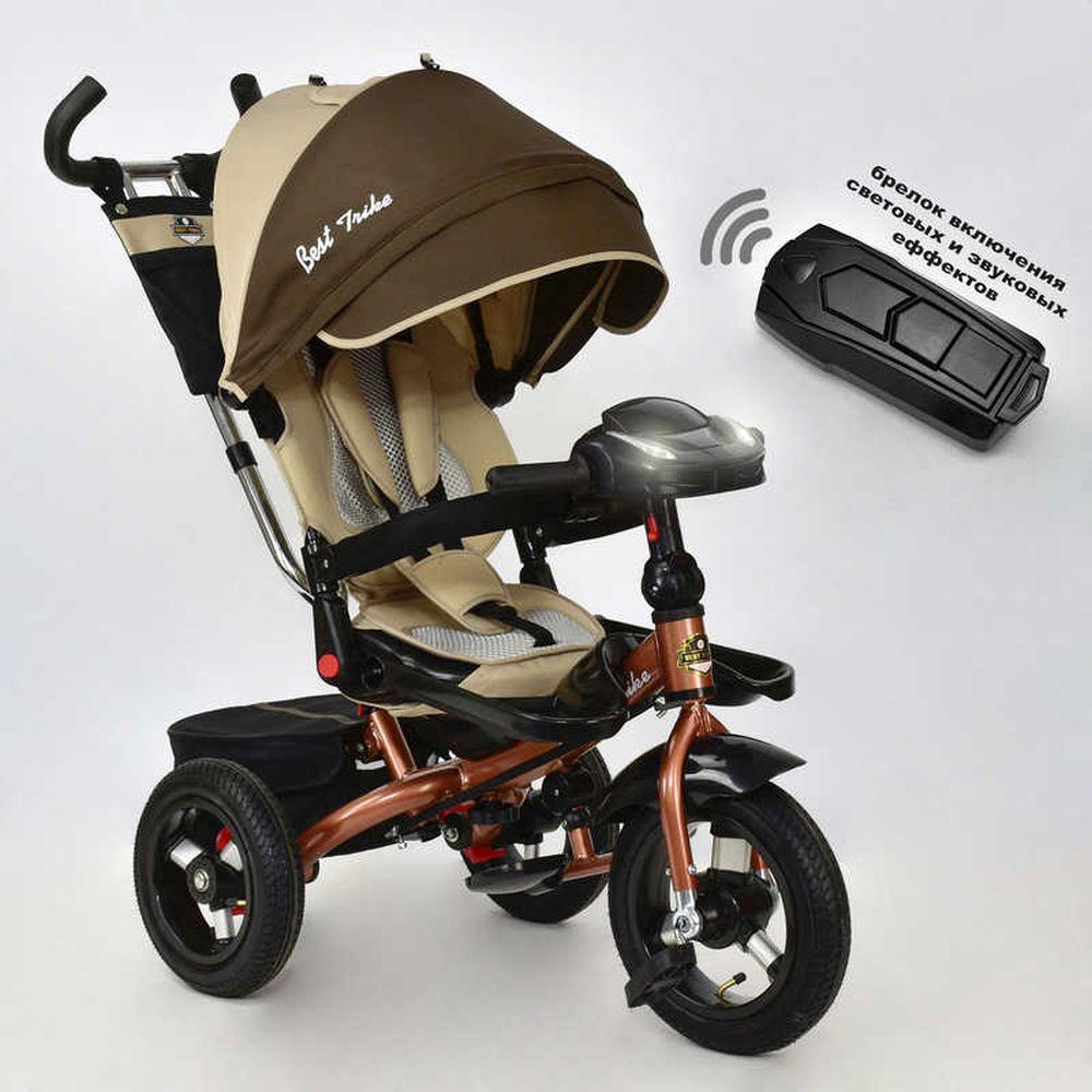 Велосипед 3-х кол. 6088 F 1540 Best Trike (1) ПОВОРОТНОЕ СИДЕНИЕ, СКЛАДНОЙ РУЛЬ, РУССКОЕ ОЗВУЧИВАНИЕ, НАДУВНЫЕ КОЛЕСА, ПУЛЬТ ВКЛЮЧЕНИЯ СВЕТА И ЗВУКА [