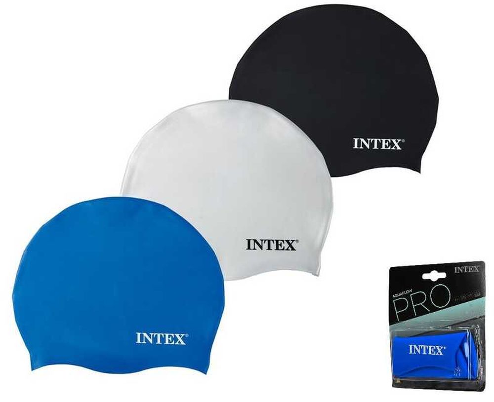 Шапочка Intex 55991, для плавання, силікон, 8 + років, 3 кольору, 20см